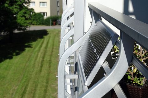 Solaranlage Balkongeländer